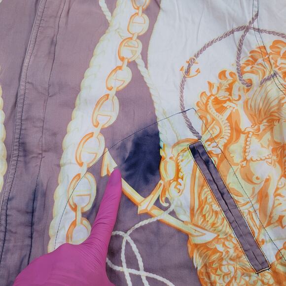 Vintage 80s Baroque Art Jacket Womens XL/2XL 25x26 Terry - Picture 3 of 10